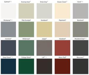 colorbond colour chart, colorbond roofing