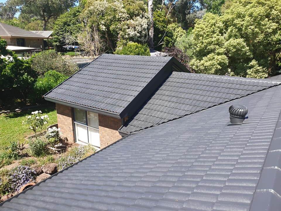 roof restoration after shot, brennan roofing rowville